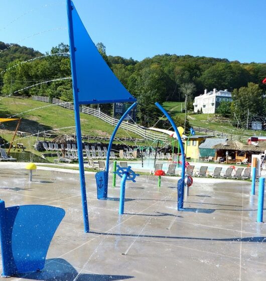 Aire de jeux aquatiques thématique