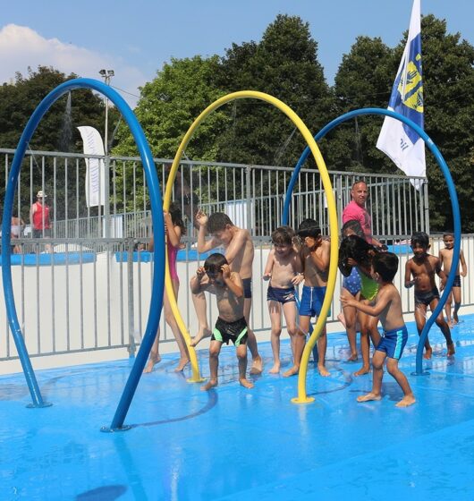 Location arche plateforme aqualudique