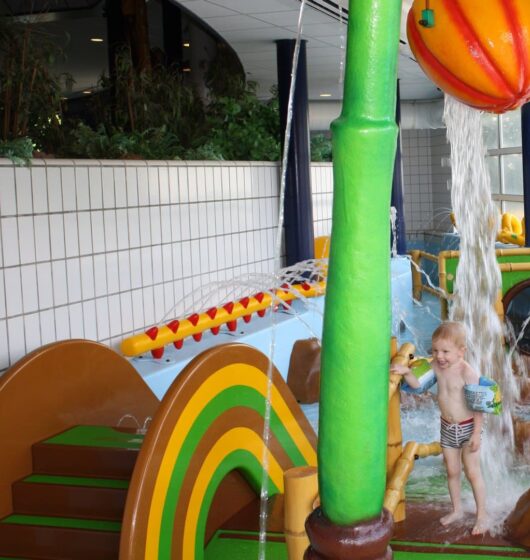 Jungle toboggan piscine