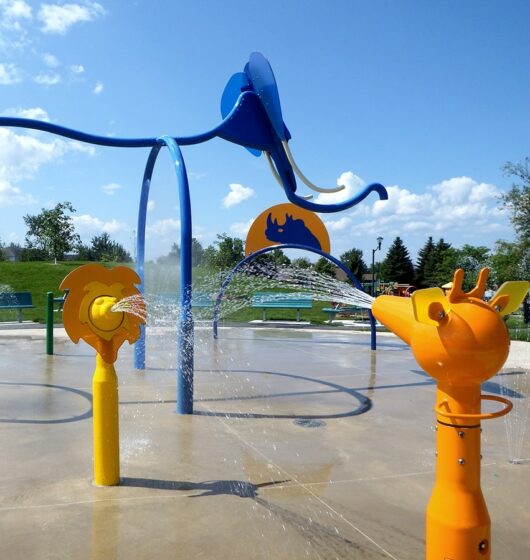 aire de jeux aquatiques permanents savane