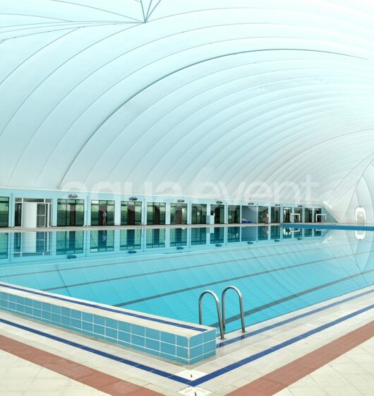 AquaDôme piscine bassin mobile couvert par dome gonflable hiver été france