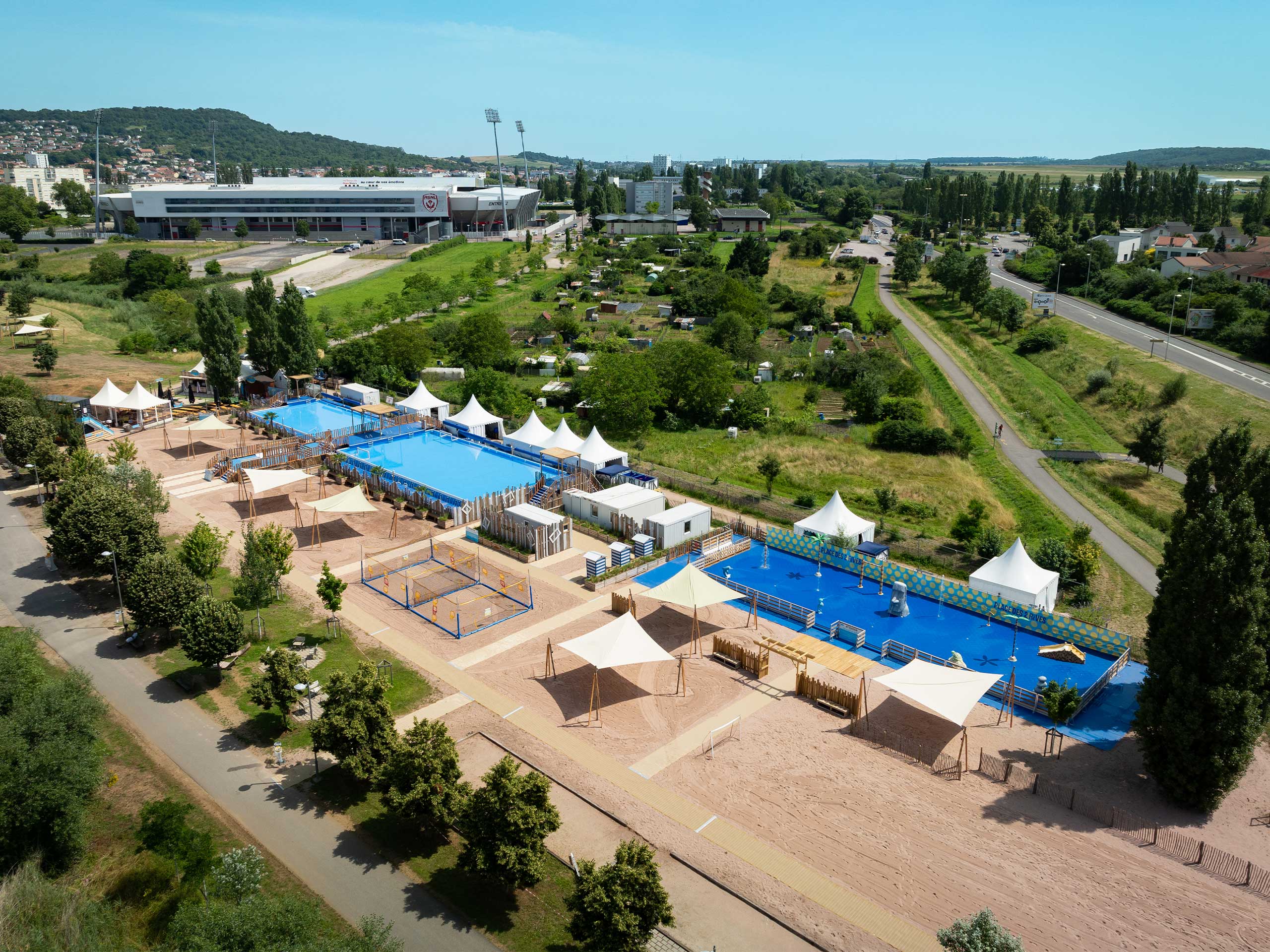 Aqua Event - Plage urbaine, espace de détente et événements estivaux plage urbaine détente aquaevent événement été espaces publics collectivité