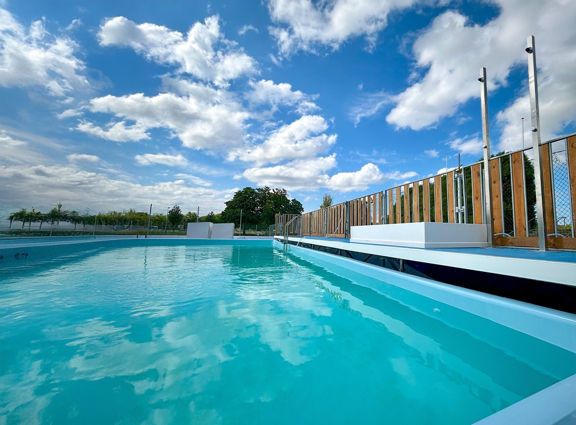 bassin mobile Aquaplus apprentissage nage enfants solution collectivités