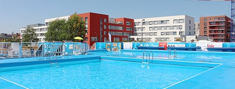 ville de Lille plage urbaine bassin enfants familles Aqua Event