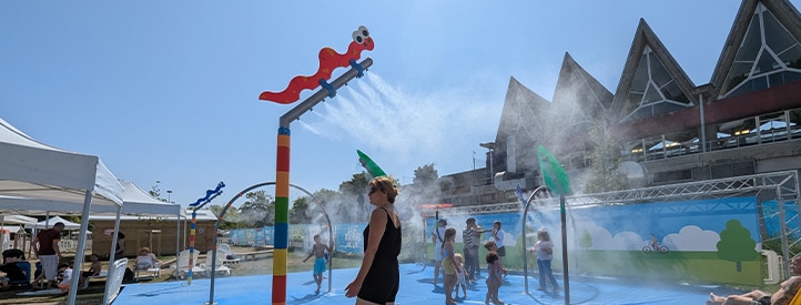 Lille Aventure Nature piste de luge tyrolienne aire de brumisation Aqua Event