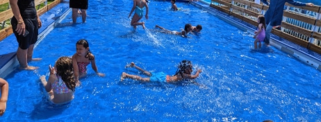 location pataugeoire plage urbaine